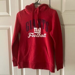 Pro Line Fanatics NY Giants women’s hooded sweatshirt red small football NFL